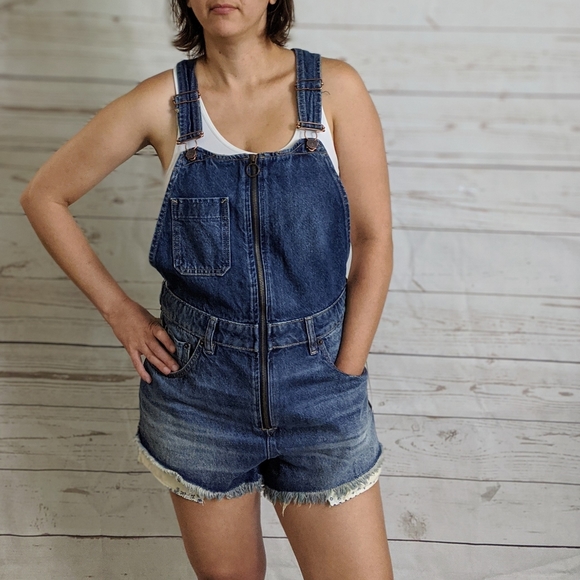 NWT - FREE PEOPLE Sunkissed Shortalls - Picture 2 of 10